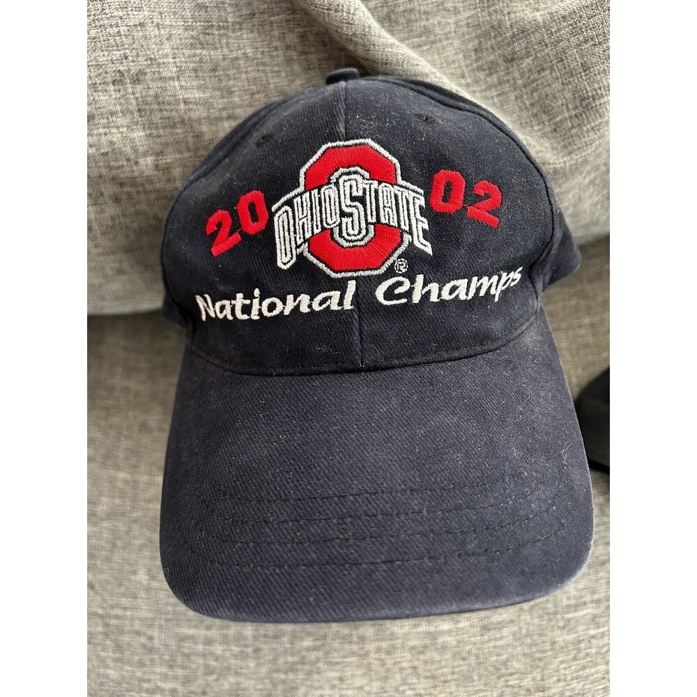 Ohio State 2002 National Champions Black Hat Cap Snap Back Adjustable - Picture 2 of 5